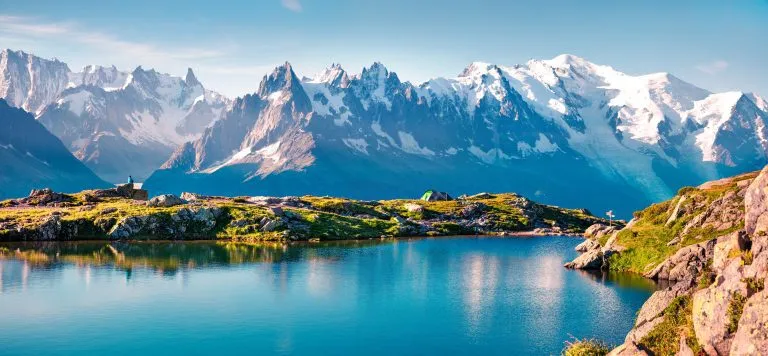 La vista del Mont Blanc
